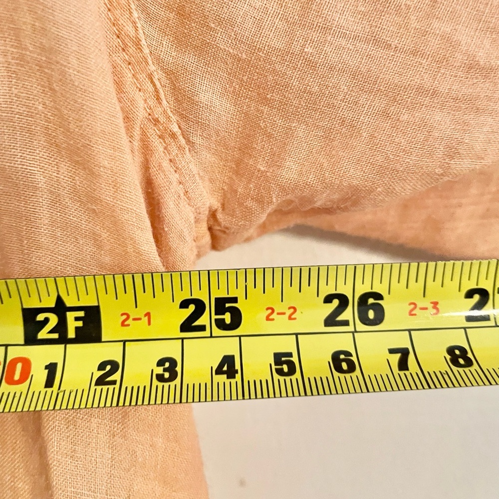 Madewell Resort Long Sleeve Button-Up Shirt Orange Size XL- EUC - Picture 9 of 10